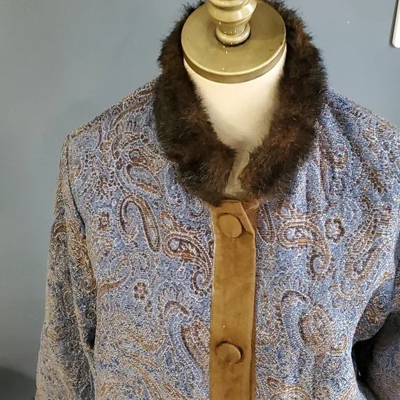 Isabella's Journey signature collection women' blue button down jacket s… - Picture 4 of 17